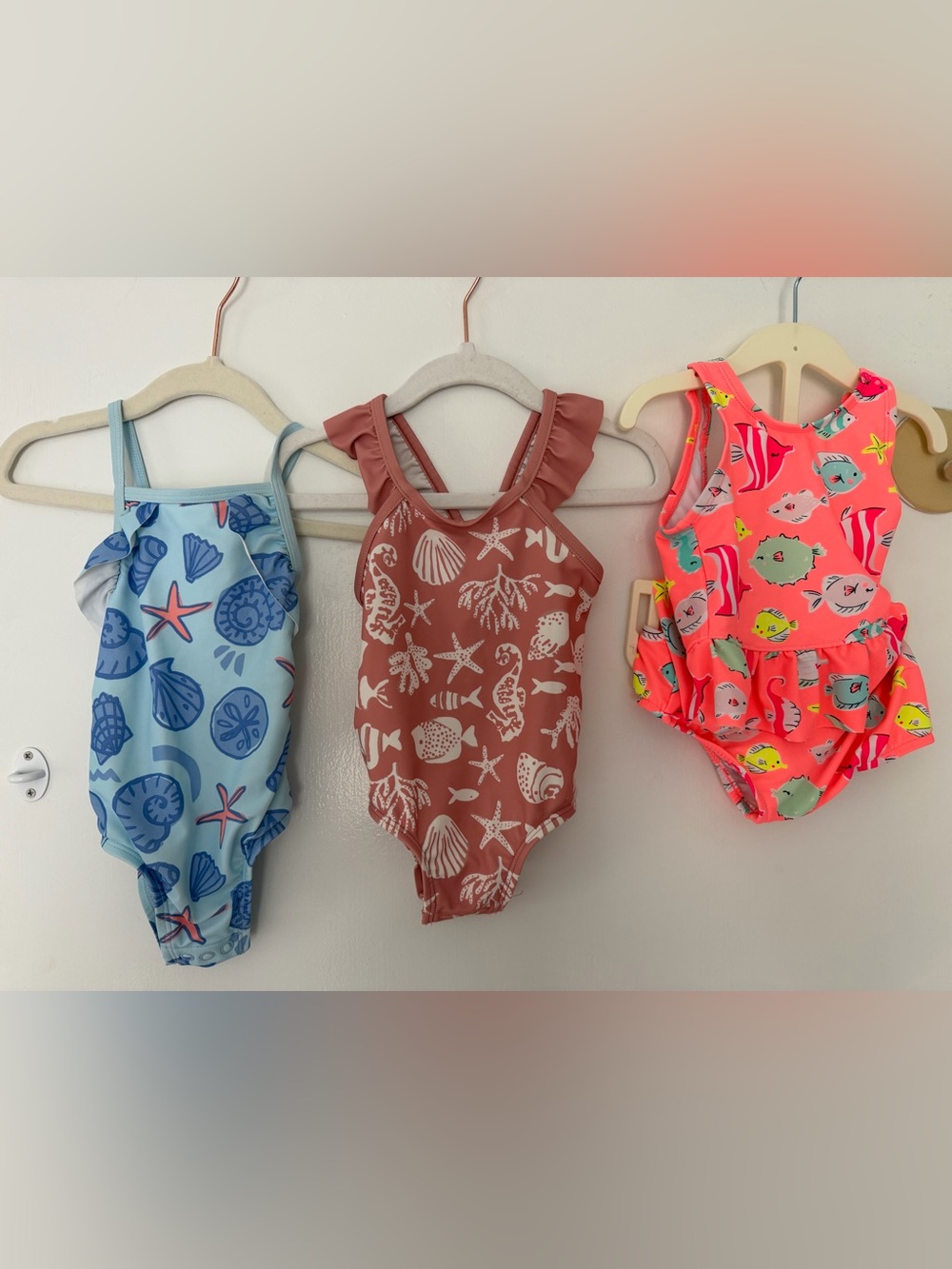 Carter's Baby Girl Sea Life swim bundle size 12m